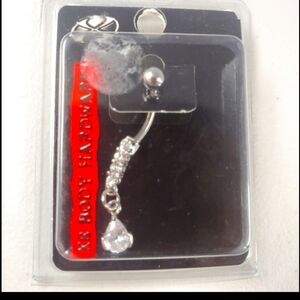 BOGO FREE!  Silver Dangle Belly Jewelry